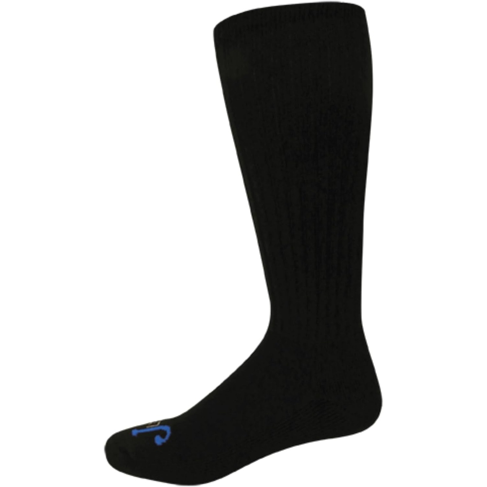 image:imageJust Dry Men Women amp Youth Half Cushion OvertheCalf Socks 2 Pack Seamless Toe Arch Support Comfort TopCotton BlendBlack