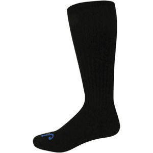 image:imageJust Dry Men Women amp Youth Half Cushion OvertheCalf Socks 2 Pack Seamless Toe Arch Support Comfort TopCotton BlendBlack