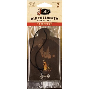 image:imageJustin Air Freshener Boot Graphic Hanging Scented Cardboard for Car Home and Office LongLasting Fragrance 4 Pack 2 Items per Pack New Boots ScentCampfire