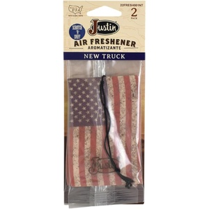 image:imageJustin Air Freshener Boot Graphic Hanging Scented Cardboard for Car Home and Office LongLasting Fragrance 4 Pack 2 Items per Pack New Boots ScentNew Truck