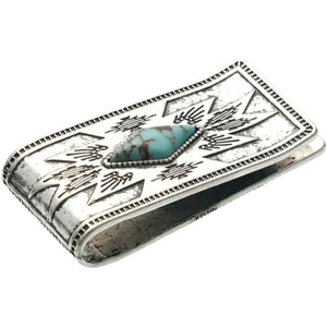 image:imageJustin Mens Money Clip Aztec Design With Stone
