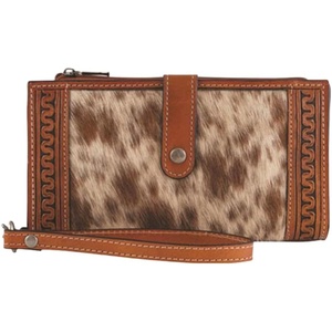 image:imageTan Serpentine Wallet with Hair by Justin