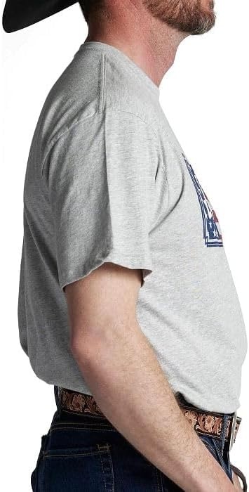 image:imageJustin JG3227 Mens License Plate Flag Shirts Vintage American Style Soft Cotton Casual Fit Short Sleeve Tee