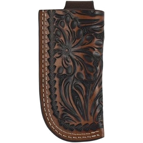 image:imageJustin Mens Knife Sheath Genuine Leather WTooled Emboss