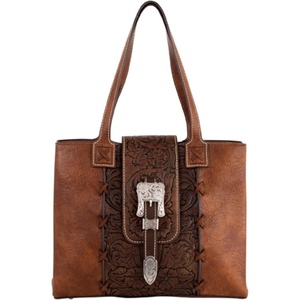 image:imageJustin Ladies Tote Tan Embossed WBuckle 15 W x 55 D x 12 H X 10 DL