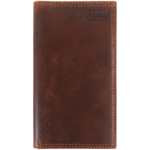 image:imageJustin Mens Genuine Leather Rodeo Wallet Oiled Brown