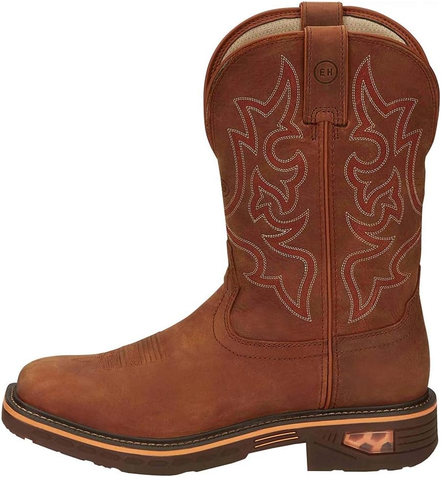 image:imageJustin Boot Company Mens Resistor Russett 13 Russett H20 Soft Toe Square Work BootBrown