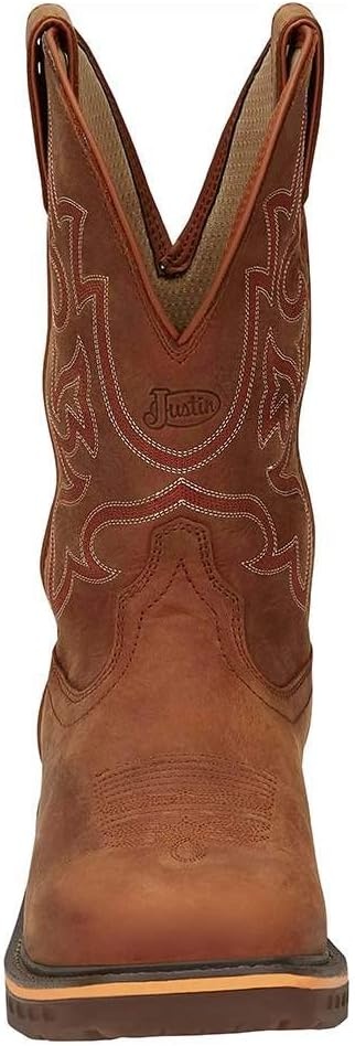 image:imageJustin Boot Company Mens Resistor Russett 13 Russett H20 Soft Toe Square Work BootBrown
