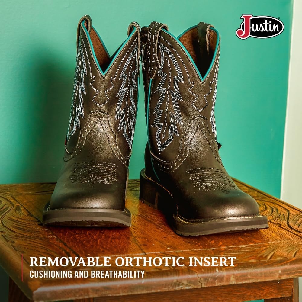 image:imageJustin Lyla 8 Western Boots for Women Gypsy Collection Round Toe Slip Resisting OutsoleBlack
