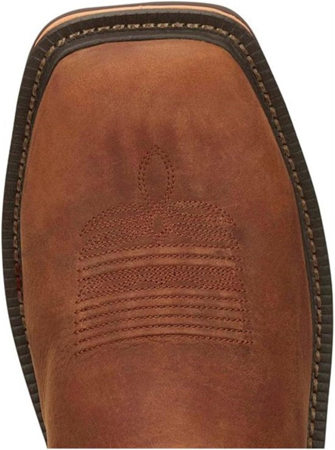 image:imageJustin Resistor 11 Nano Comp Toe Mens Work Boot SlipResistant Outsole Durable Leather Upper PullOn Western StyleRusset