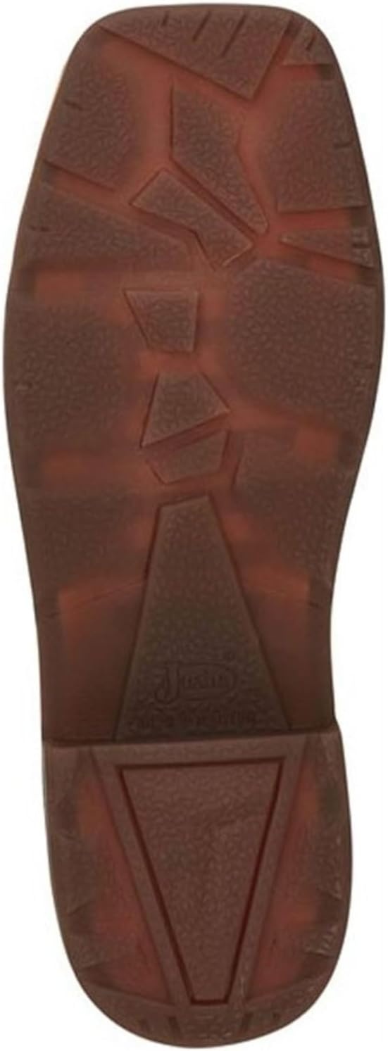 image:imageJustin Resistor 11 Nano Comp Toe Mens Work Boot SlipResistant Outsole Durable Leather Upper PullOn Western StyleRusset