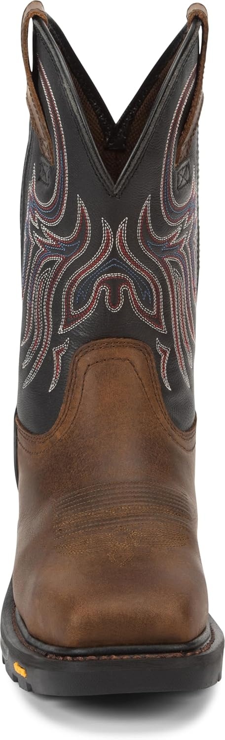 image:imageJustin Tanker 11 Steel Toe Work Boot for Men EH amp ASTM F2413 Rated Oil amp SlipResisting Premium Full Grain Leather UpperWalnut