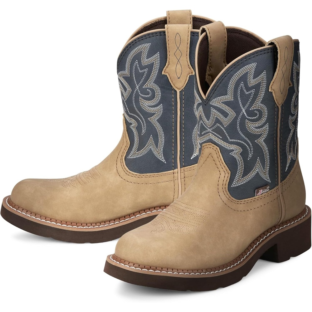 image:imageJustin Gypsy Kay 8 Cowboy Boots for Women Premium FullGrain Leather Womens Cowgirl Boots with Removable Orthotic Footbed SlipResistant Rubber OutsoleHoney