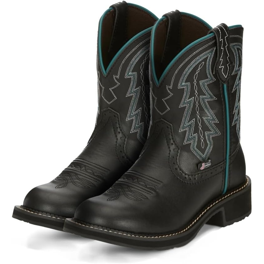 image:imageJustin Lyla 8 Western Boots for Women Gypsy Collection Round Toe Slip Resisting OutsoleBlack