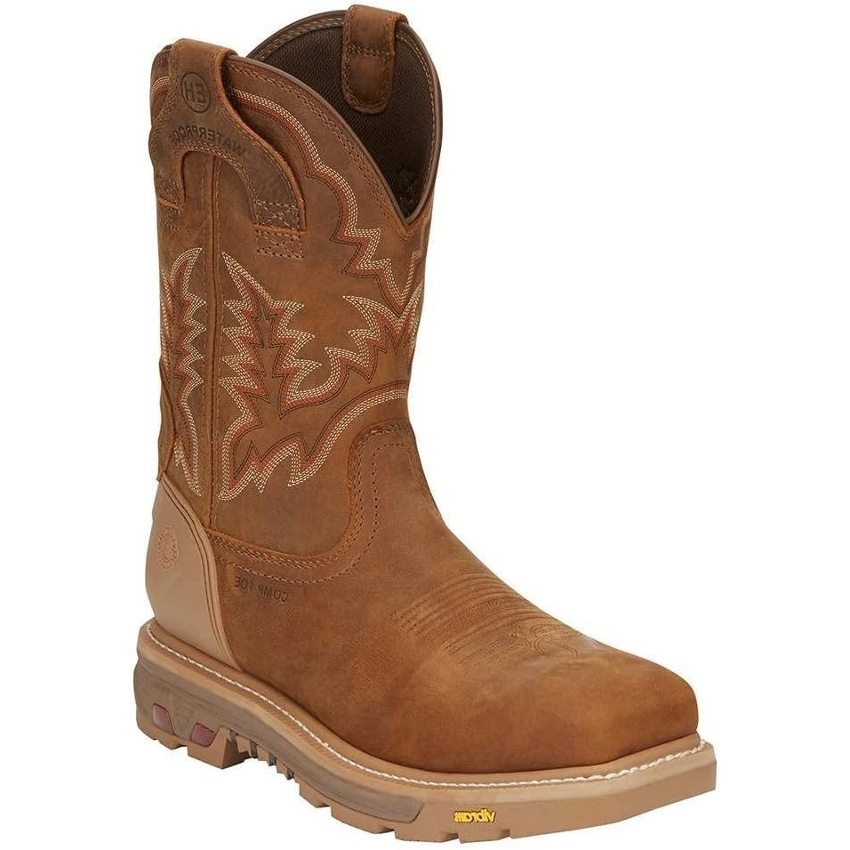 image:imageJustin Mens Commander Montana Waterproof 11 Nano Composite Work BootRust
