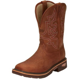 image:imageJustin Boot Company Mens Resistor Russett 13 Russett H20 Soft Toe Square Work BootBrown