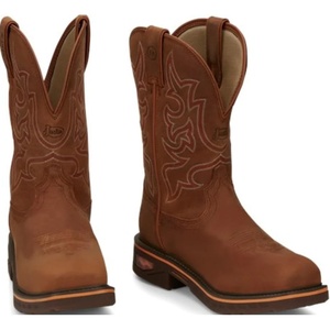 image:imageJustin Boots Mens CR4007 Resistor 11 Waterproof Work BootRusset
