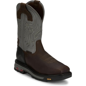 image:imageJustin Tanker 11 Steel Toe Work Boot for Men EH amp ASTM F2413 Rated Oil amp SlipResisting Premium Full Grain Leather UpperTimber Brown