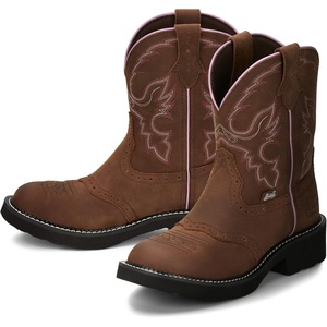 image:imageJustin Womens Gemma 8 Stylish Western Cowboy BootsAged Bark