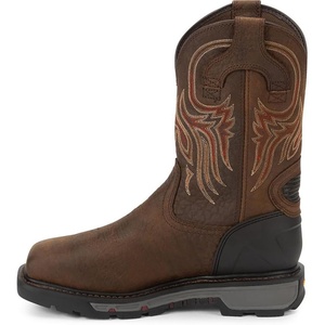 image:imageJustin Work Driscoll 11 Waterproof Met Guard Steel Toe Mens Boots Premium Leather EH ASTM F2413 Rated Vibram OutsolePecan