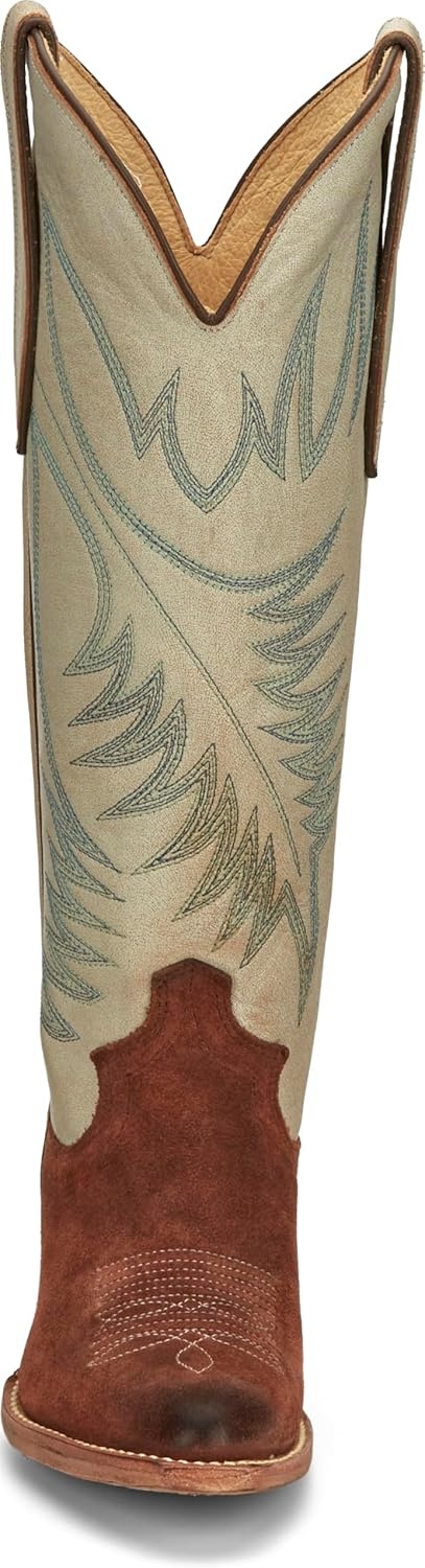 image:imageJustin Clara Vintage 15 Brunette Womens Western Boots JFlex Comfort Insole Single Stitch Welt 158 Cowgirl HeelBrown