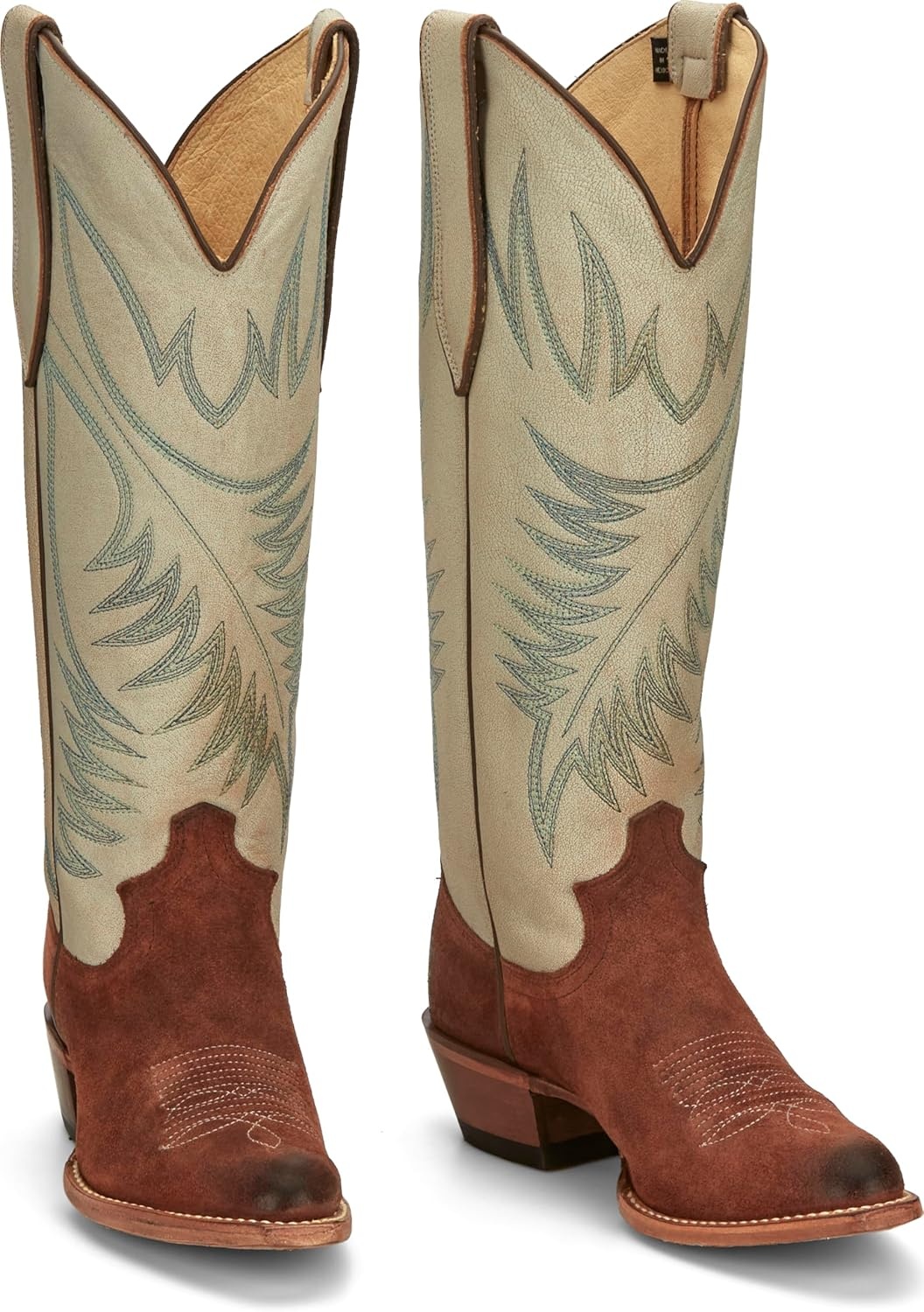 image:imageJustin Clara Vintage 15 Brunette Womens Western Boots JFlex Comfort Insole Single Stitch Welt 158 Cowgirl HeelBrown