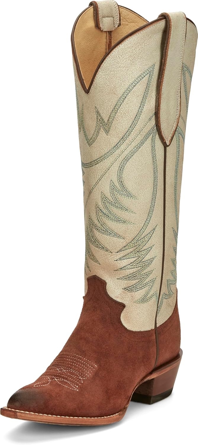 image:imageJustin Clara Vintage 15 Brunette Womens Western Boots JFlex Comfort Insole Single Stitch Welt 158 Cowgirl HeelBrown