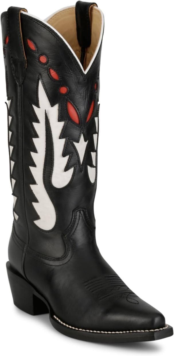 image:imageJustin Faye 13 Western Boots for Women Vintage Collection Classic Embroidery Durable Sole and Comfortable Fit for AllDay WearBlack