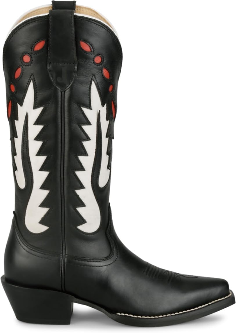 image:imageJustin Faye 13 Western Boots for Women Vintage Collection Classic Embroidery Durable Sole and Comfortable Fit for AllDay WearBlack