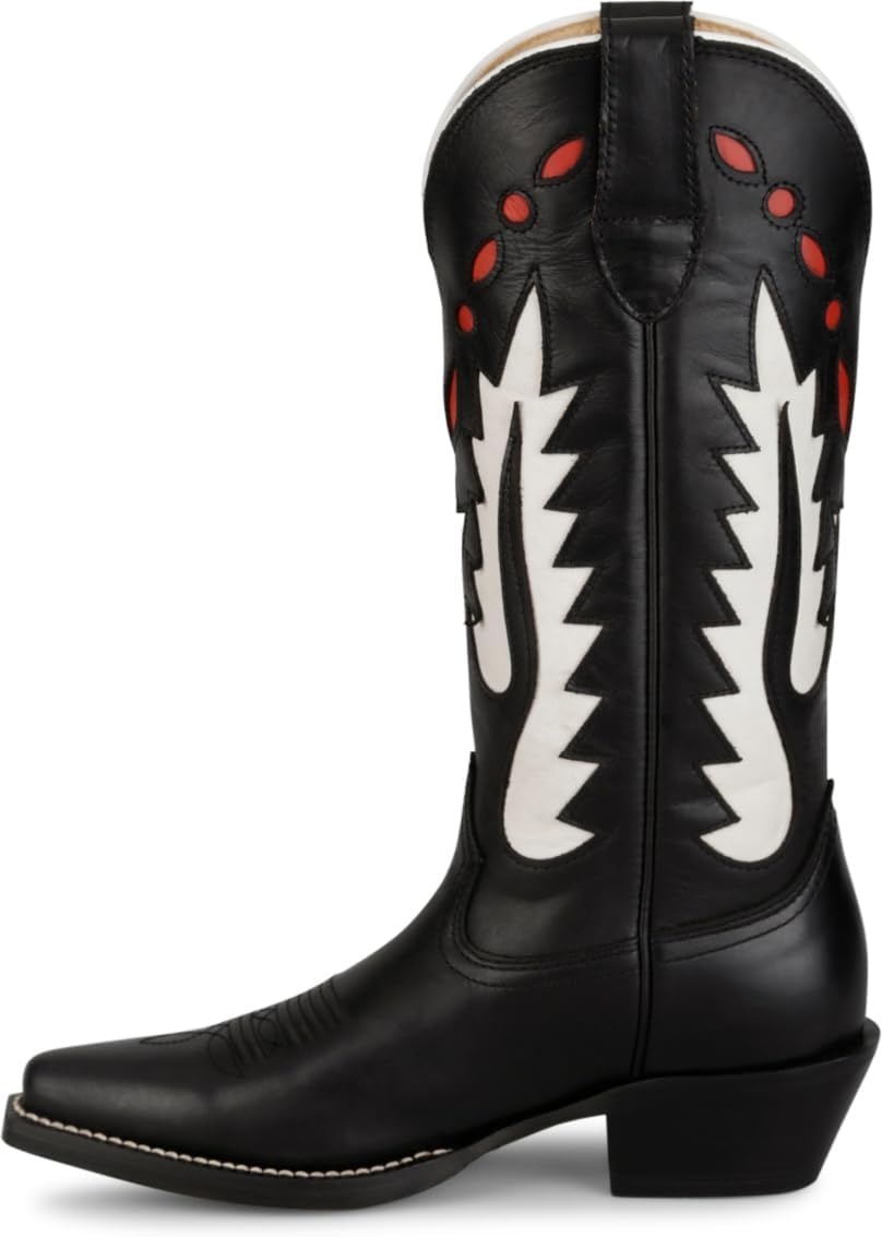image:imageJustin Faye 13 Western Boots for Women Vintage Collection Classic Embroidery Durable Sole and Comfortable Fit for AllDay WearBlack