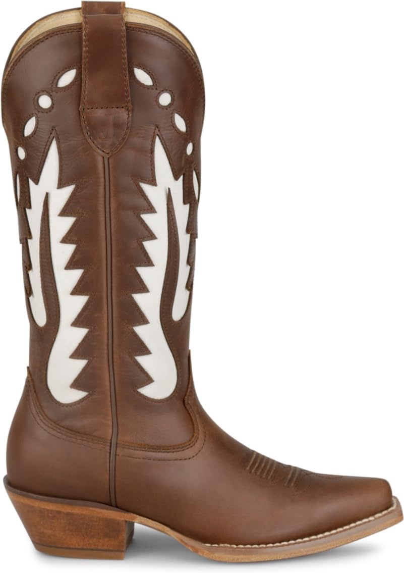 image:imageJustin Faye 13 Western Boots for Women  Vintage Collection  Classic Embroidery Durable Sole and Comfortable Fit for AllDay WearChocolate
