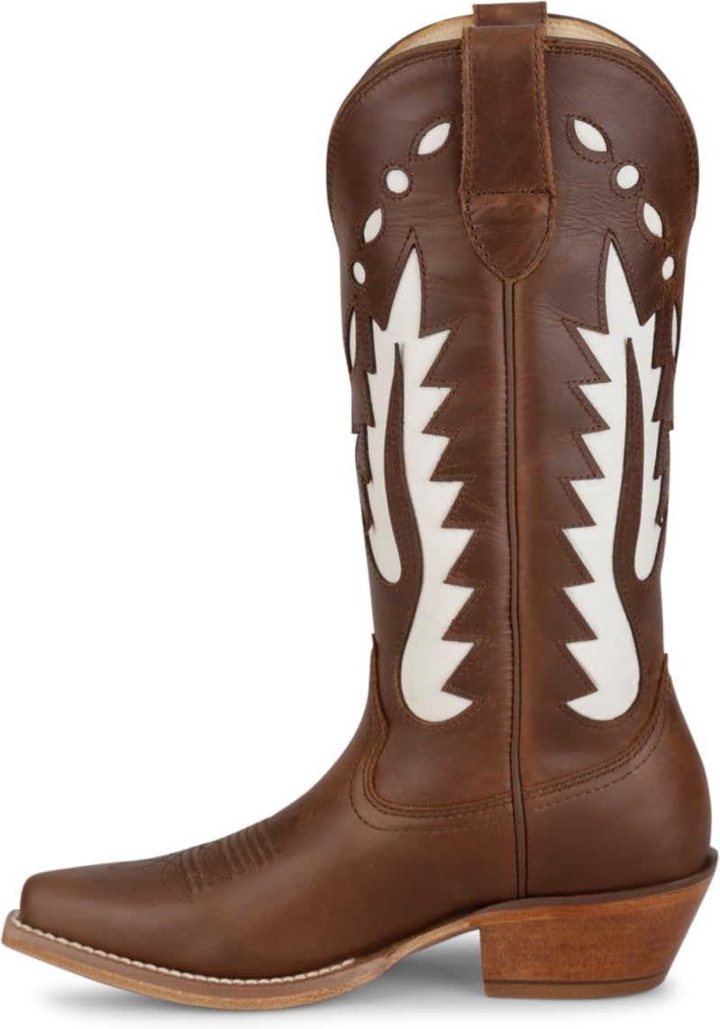 image:imageJustin Faye 13 Western Boots for Women  Vintage Collection  Classic Embroidery Durable Sole and Comfortable Fit for AllDay WearChocolate