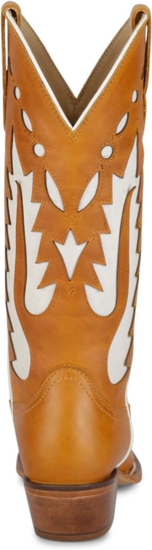 image:imageJustin Faye 13 Western Boots for Women  Vintage Collection  Classic Embroidery Durable Sole and Comfortable Fit for AllDay WearCognac