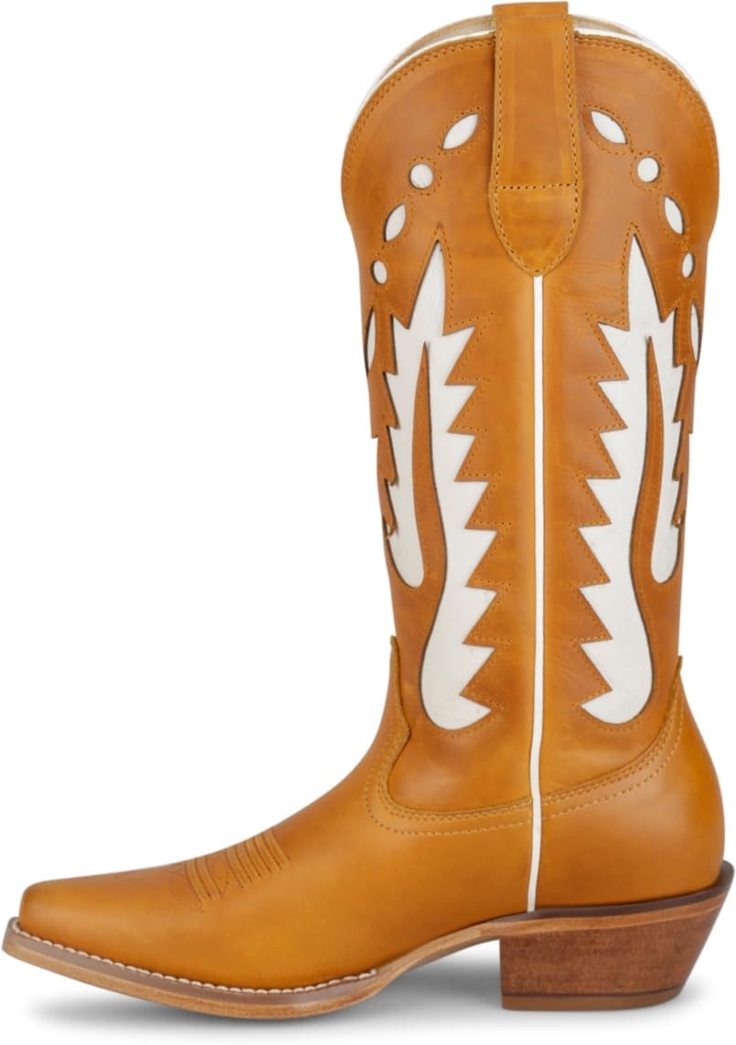 image:imageJustin Faye 13 Western Boots for Women  Vintage Collection  Classic Embroidery Durable Sole and Comfortable Fit for AllDay WearCognac