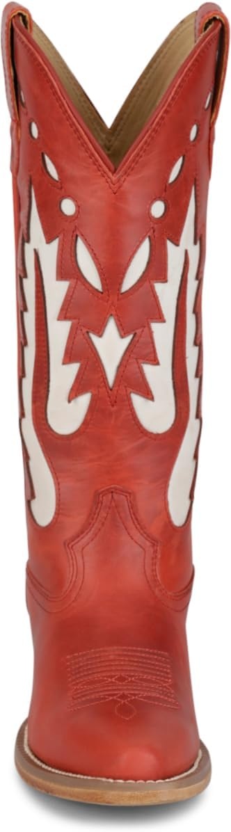 image:imageJustin Faye 13 Western Boots for Women  Vintage Collection  Classic Embroidery Durable Sole and Comfortable Fit for AllDay WearRed