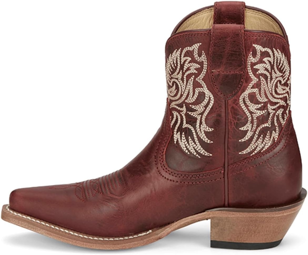 image:imageJustin Isabella 7 Bootie Womens Stylish Leather Ankle Boots Comfortable amp Durable Perfect for Casual amp Dressy OutfitsRuby