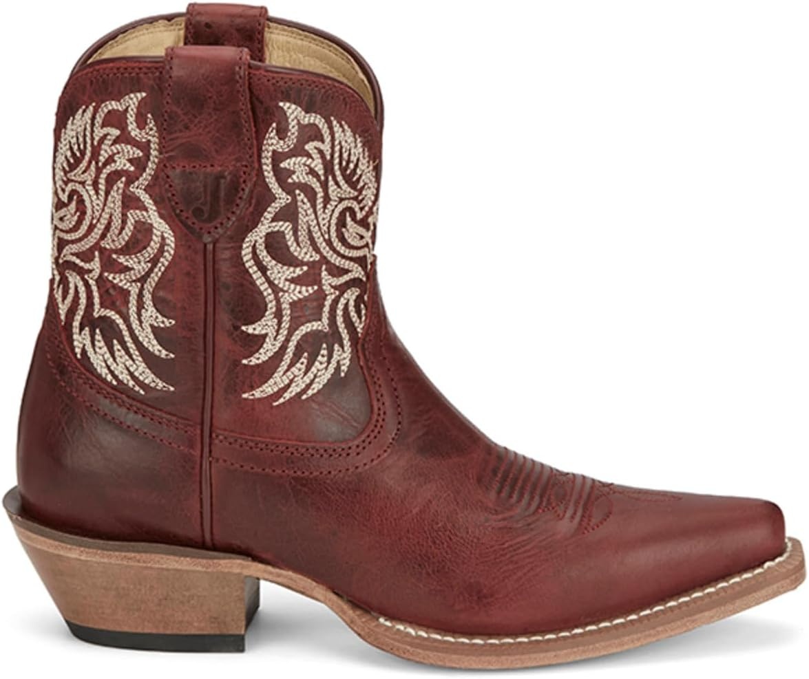 image:imageJustin Isabella 7 Bootie Womens Stylish Leather Ankle Boots Comfortable amp Durable Perfect for Casual amp Dressy OutfitsRuby