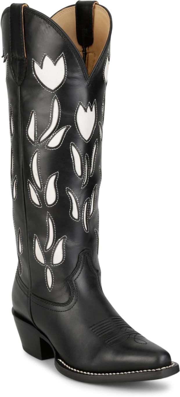 image:imageJustin May 15 Womens Western Boots Vintage Collection Stylish Comfortable Leather Footwear for Casual and Outdoor AdventuresBlack