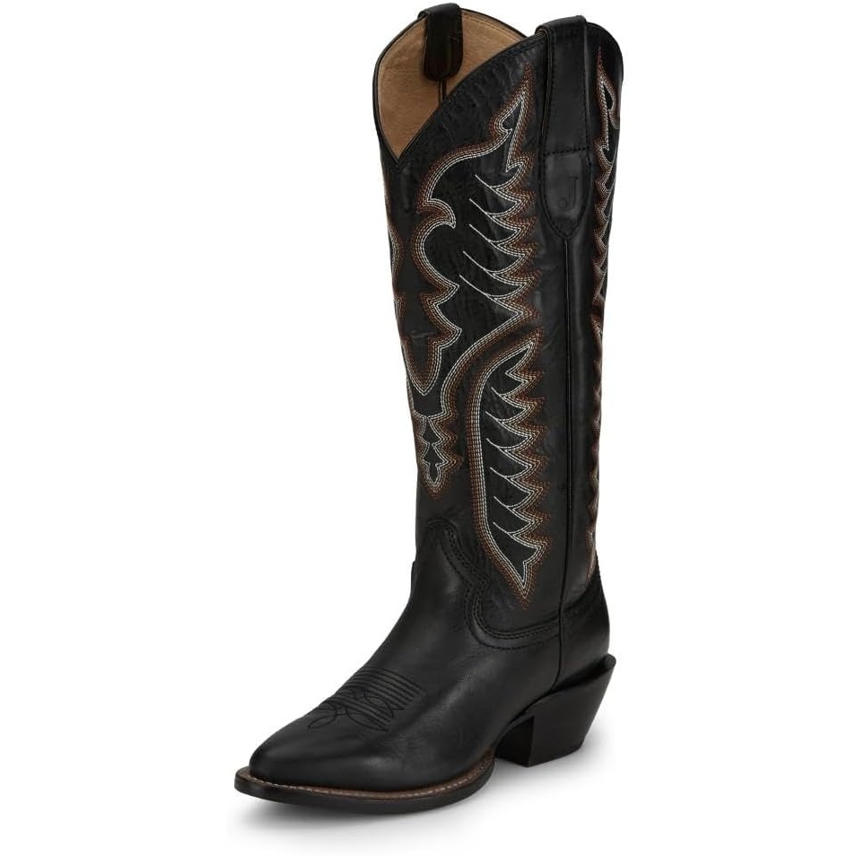 image:imageJustin Boot Company Womens Evelyn Coal 15In Top Cowgirl Boot