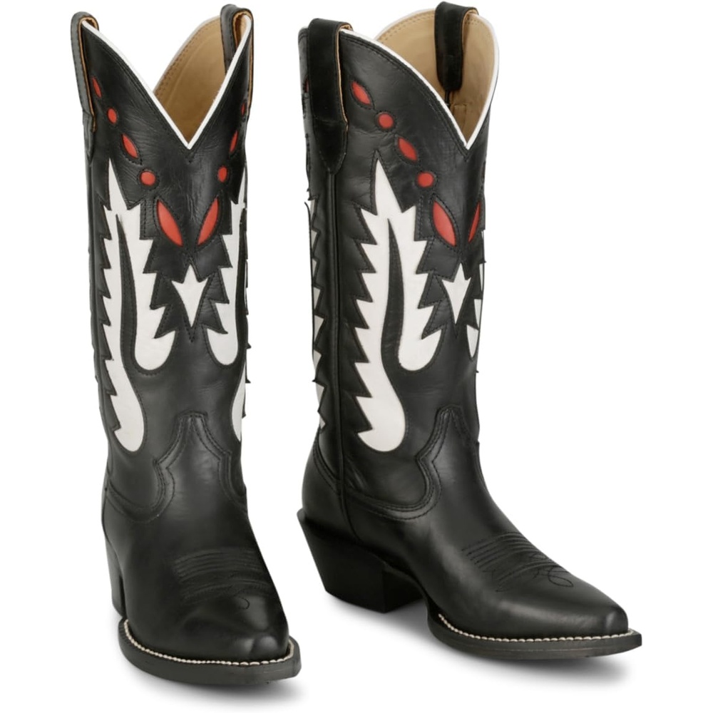 image:imageJustin Faye 13 Western Boots for Women Vintage Collection Classic Embroidery Durable Sole and Comfortable Fit for AllDay WearBlack