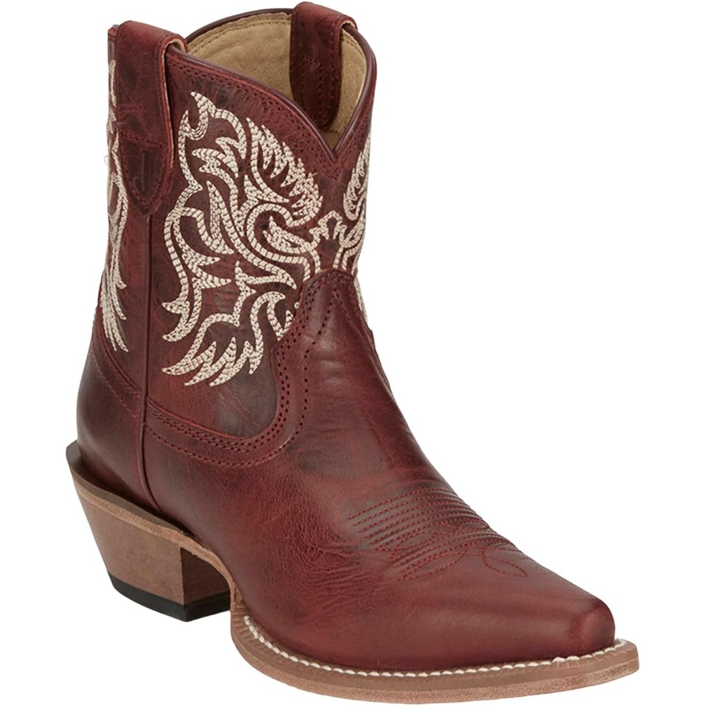 image:imageJustin Isabella 7 Bootie Womens Stylish Leather Ankle Boots Comfortable amp Durable Perfect for Casual amp Dressy OutfitsRuby