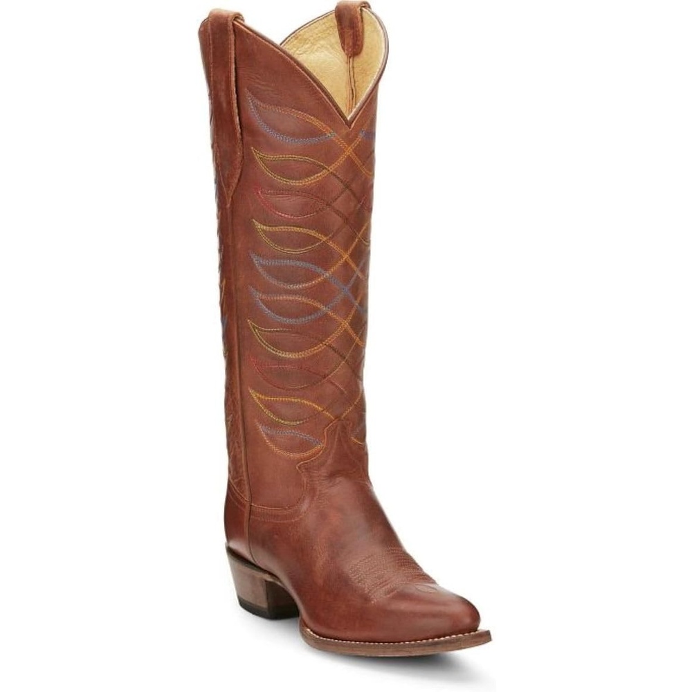 image:imageJustin Womens Whitley 15 Medium Round Toe Western BootRustic Amber