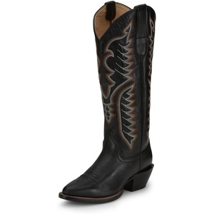 image:imageJustin Boot Company Womens Evelyn Coal 15In Top Cowgirl Boot