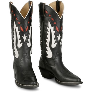 image:imageJustin Faye 13 Western Boots for Women  Vintage Collection  Classic Embroidery Durable Sole and Comfortable Fit for AllDay WearBlack