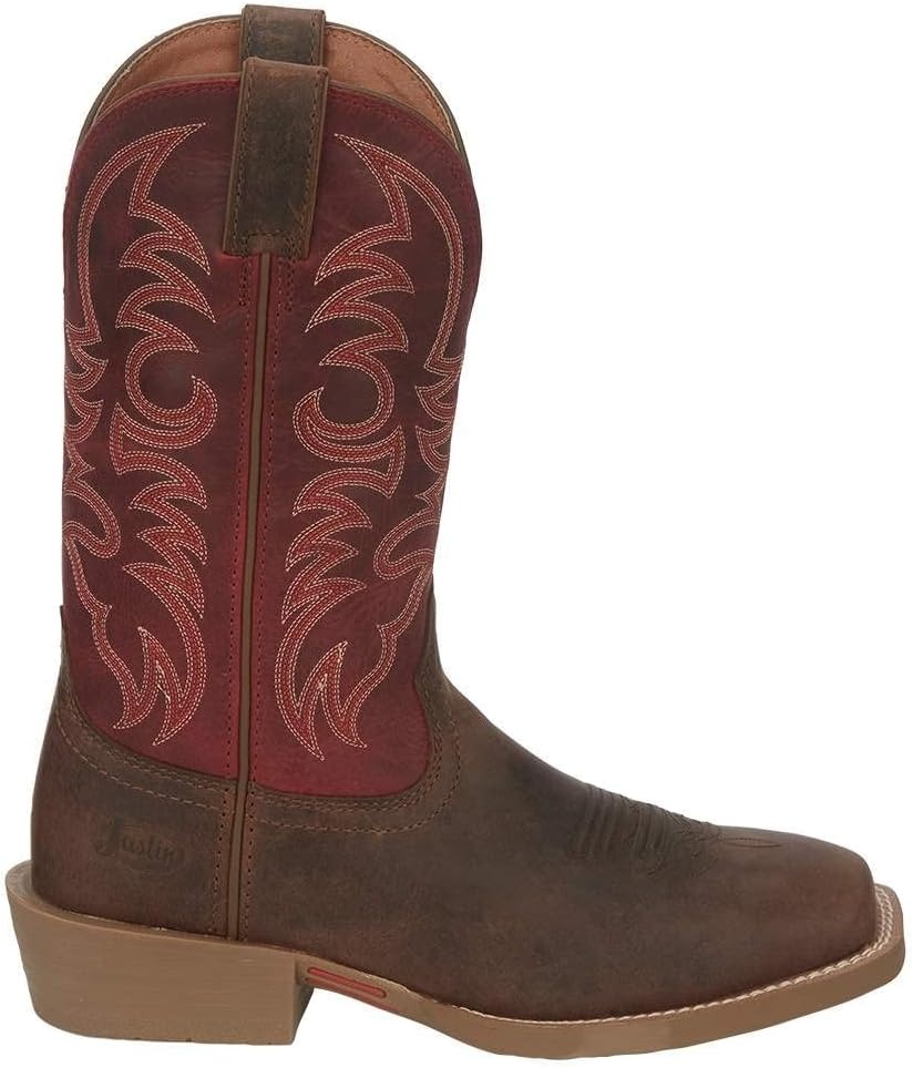 image:imageJustin Boots Mens Muley 12 Inch Western BootMahogany