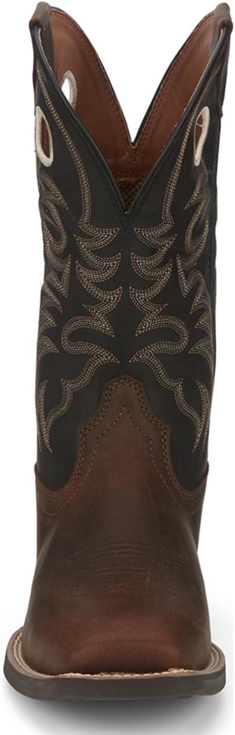 image:imageJustin Boots Mens Muley 12 Inch Western BootRoasted Black