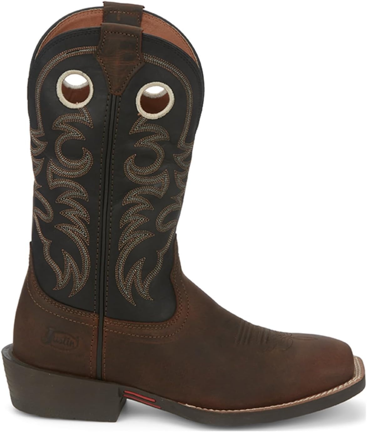 image:imageJustin Boots Mens Muley 12 Inch Western BootRoasted Black