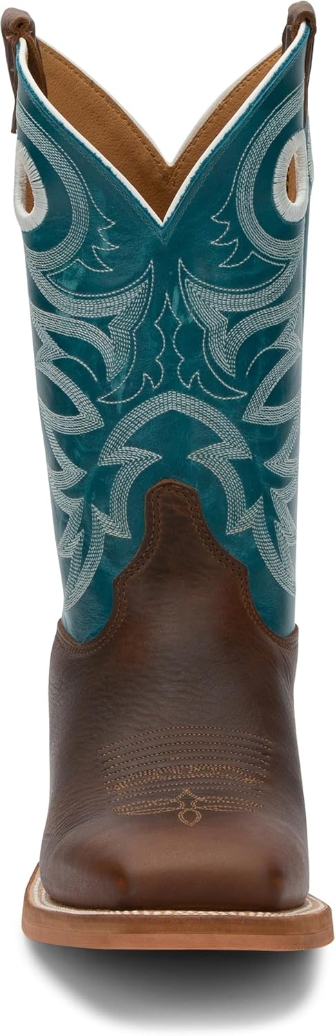 image:imageJustin Drennan 11 Western Boot for Men Premium Leather Cushioned Insole Durable OutsoleChocolate Brown