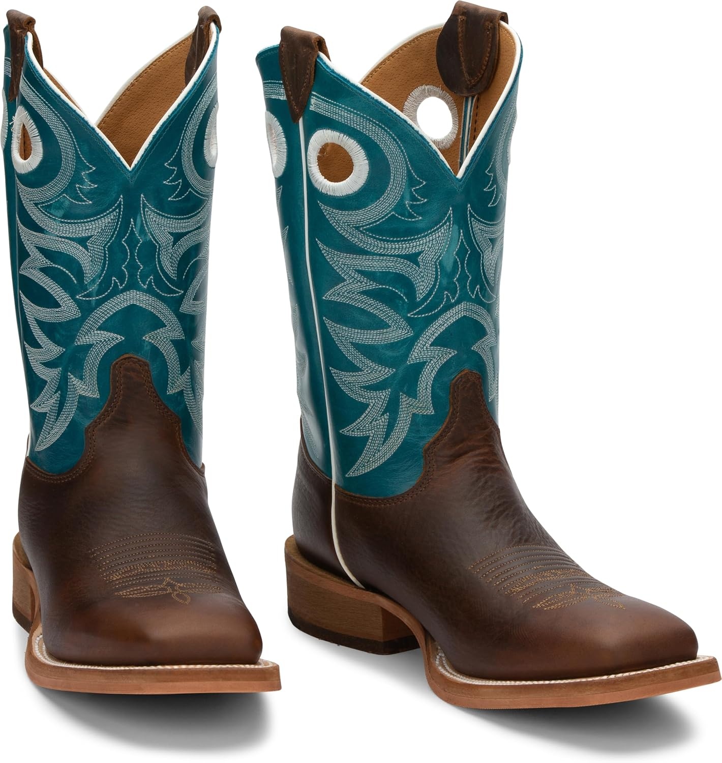 image:imageJustin Drennan 11 Western Boot for Men Premium Leather Cushioned Insole Durable OutsoleChocolate Brown