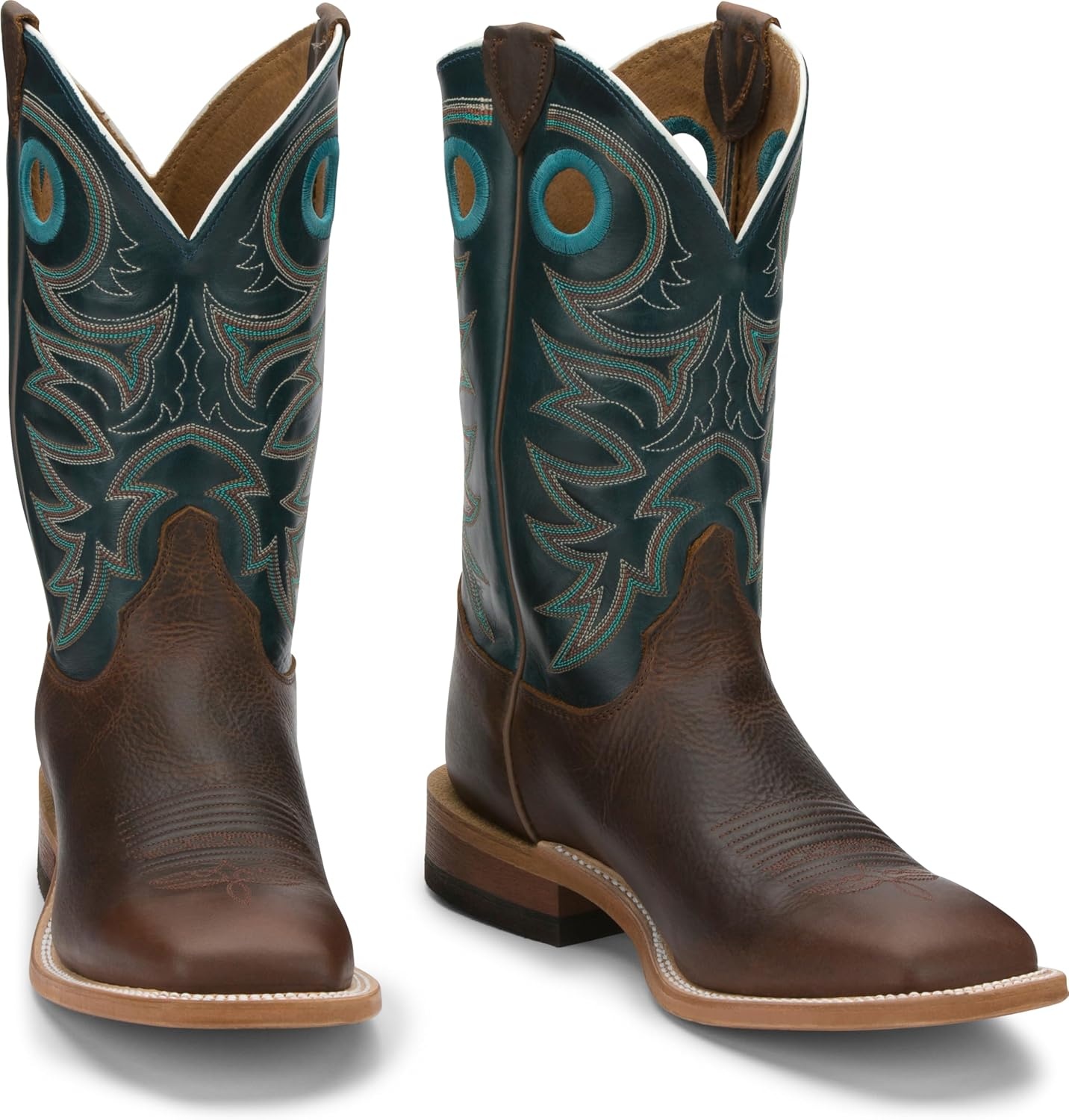 image:imageJustin Drennan 11 Western Boot for Men Premium Leather Cushioned Insole Durable OutsoleDark Brown